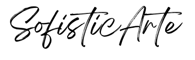 Logotipo de SofisticArte en tipografía manuscrita de color negro.